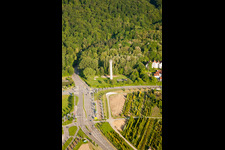 Photographie aérienne de Apprêt à le quartier Wolfartsweier in Karlsruhe dans le département Bade-Wurtemberg, Allemagne
