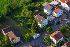 Vue aérienne de KITA Mäusenest à le quartier Stupferich in Karlsruhe dans le département Bade-Wurtemberg, Allemagne