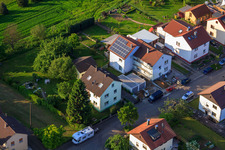 KITA Mäusenest à le quartier Stupferich in Karlsruhe dans le département Bade-Wurtemberg, Allemagne d'en haut