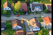 Gerberastraße 4 à le quartier Stupferich in Karlsruhe dans le département Bade-Wurtemberg, Allemagne depuis l'avion