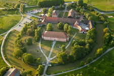 Photographie aérienne de Terrain du club de golf Hofgut Scheibenhardt eV à le quartier Beiertheim-Bulach in Karlsruhe dans le département Bade-Wurtemberg, Allemagne