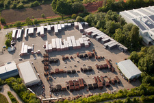 Photographie aérienne de Installations techniques dans la zone industrielle WIENERBERGER MALSCH dans le quartier de Rot à Malsch dans le département Bade-Wurtemberg, Allemagne