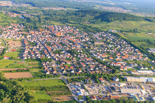Vue aérienne de Vue de la ville depuis le nord à Rauenberg dans le département Bade-Wurtemberg, Allemagne