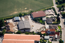 Vue aérienne de Zone commerciale N, entreprise Friedemann à Rheinzabern dans le département Rhénanie-Palatinat, Allemagne