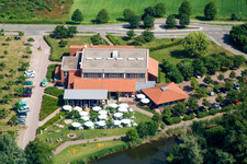 Vue aérienne de Club de tennis à Leimersheim dans le département Rhénanie-Palatinat, Allemagne