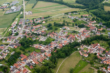 Image drone de Scheibenhardt à Scheibenhard dans le département Bas Rhin, France