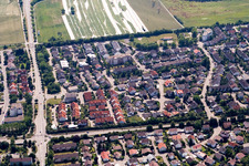 Photographie aérienne de Quartier Leopoldshafen in Eggenstein-Leopoldshafen dans le département Bade-Wurtemberg, Allemagne