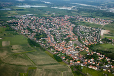 Gambsheim dans le département Bas Rhin, France hors des airs