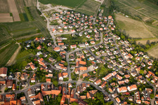 Vue aérienne de Zone de peuplement à Kilstett dans le département Bas Rhin, France