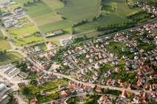 Kilstett dans le département Bas Rhin, France d'en haut