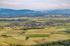 Vue aérienne de Du nord-ouest à le quartier Legelshurst in Willstätt dans le département Bade-Wurtemberg, Allemagne