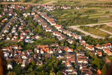 Vue aérienne de Runzweg à le quartier Urloffen in Appenweier dans le département Bade-Wurtemberg, Allemagne
