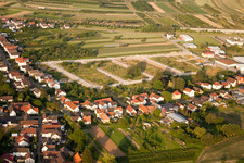 Vue aérienne de Nouvelle zone de développement sud à le quartier Urloffen in Appenweier dans le département Bade-Wurtemberg, Allemagne