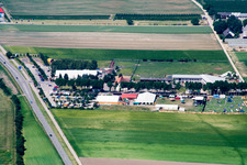 Vue oblique de Adamshof à Kandel dans le département Rhénanie-Palatinat, Allemagne