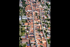Photographie aérienne de Tracé du tracé de la Rheinstrasse à Kandel dans le département Rhénanie-Palatinat, Allemagne