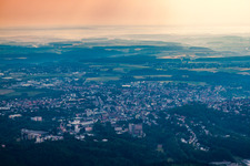 Pirmasens dans le département Rhénanie-Palatinat, Allemagne depuis l'avion