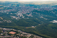Vue d'oiseau de Pirmasens dans le département Rhénanie-Palatinat, Allemagne
