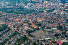 Pirmasens dans le département Rhénanie-Palatinat, Allemagne du point de vue du drone