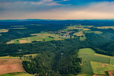 Vue oblique de Obersimten dans le département Rhénanie-Palatinat, Allemagne