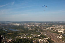 Vue aérienne de Yutz dans le département Moselle, France
