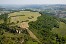 Vue aérienne de Contz-les-Bains dans le département Moselle, France