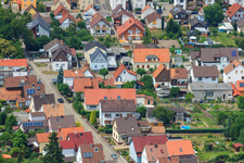 Waldstr à Kandel dans le département Rhénanie-Palatinat, Allemagne vue du ciel