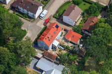Vue aérienne de Elsässerstr à Kandel dans le département Rhénanie-Palatinat, Allemagne