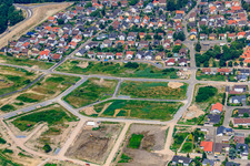 Vue d'oiseau de Nouvelle zone de développement ouest à Jockgrim dans le département Rhénanie-Palatinat, Allemagne