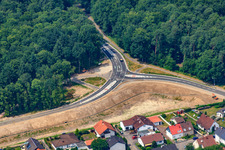 Vue aérienne de Sortie Hatzenbühler Straße à Jockgrim dans le département Rhénanie-Palatinat, Allemagne