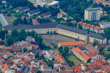 Vue aérienne de Caserne St. James, An d. Stengel à Germersheim dans le département Rhénanie-Palatinat, Allemagne
