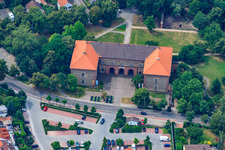Vue aérienne de Porte Louis à Germersheim dans le département Rhénanie-Palatinat, Allemagne