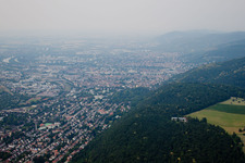 Quartier Südstadt in Heidelberg dans le département Bade-Wurtemberg, Allemagne d'en haut