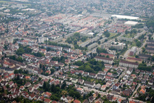 Vue aérienne de Bague Holbein à le quartier Rohrbach in Heidelberg dans le département Bade-Wurtemberg, Allemagne