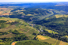 Vue aérienne de Schloßböckelheim dans le département Rhénanie-Palatinat, Allemagne
