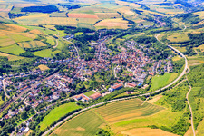 Vue aérienne de Et contournement sur la B38 à Alsenz dans le département Rhénanie-Palatinat, Allemagne