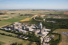 Cimenterie Dyckerhoff à Göllheim dans le département Rhénanie-Palatinat, Allemagne d'en haut