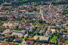 Vue aérienne de Pestalozzistr à Eisenberg dans le département Rhénanie-Palatinat, Allemagne