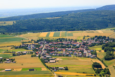 Vue aérienne de Village du nord à Tiefenthal dans le département Rhénanie-Palatinat, Allemagne