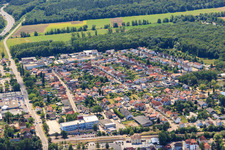 Règlement à Kandel dans le département Rhénanie-Palatinat, Allemagne vue du ciel
