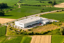 Photographie aérienne de ADA Cosmetics International GmbH à le quartier Bodersweier in Kehl dans le département Bade-Wurtemberg, Allemagne