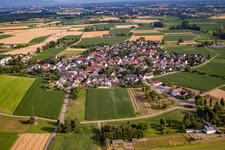 Vue aérienne de Du nord à le quartier Querbach in Kehl dans le département Bade-Wurtemberg, Allemagne