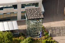 Vue aérienne de Nussbaum Automotive Lifts GmbH à le quartier Bodersweier in Kehl dans le département Bade-Wurtemberg, Allemagne