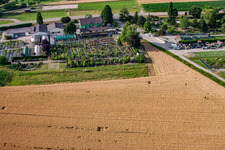 Vue aérienne de Garden Times Black à le quartier Bodersweier in Kehl dans le département Bade-Wurtemberg, Allemagne