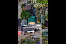 Garden Times Black à le quartier Bodersweier in Kehl dans le département Bade-Wurtemberg, Allemagne vue d'en haut
