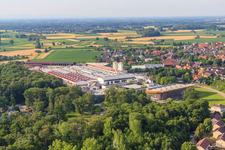 Vue oblique de Maison Weber à le quartier Linx in Rheinau dans le département Bade-Wurtemberg, Allemagne