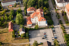 Bischwiller dans le département Bas Rhin, France vu d'un drone