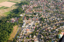 Enregistrement par drone de Oberhoffen-sur-Moder dans le département Bas Rhin, France
