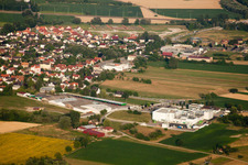 Forstfeld dans le département Bas Rhin, France vu d'un drone