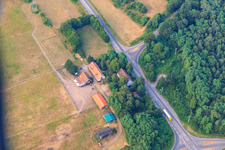 Photographie aérienne de Wörth sur le Rhin, Langenberg à Langenberg dans le département Rhénanie-Palatinat, Allemagne