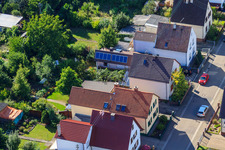 Waldstr à Kandel dans le département Rhénanie-Palatinat, Allemagne depuis l'avion